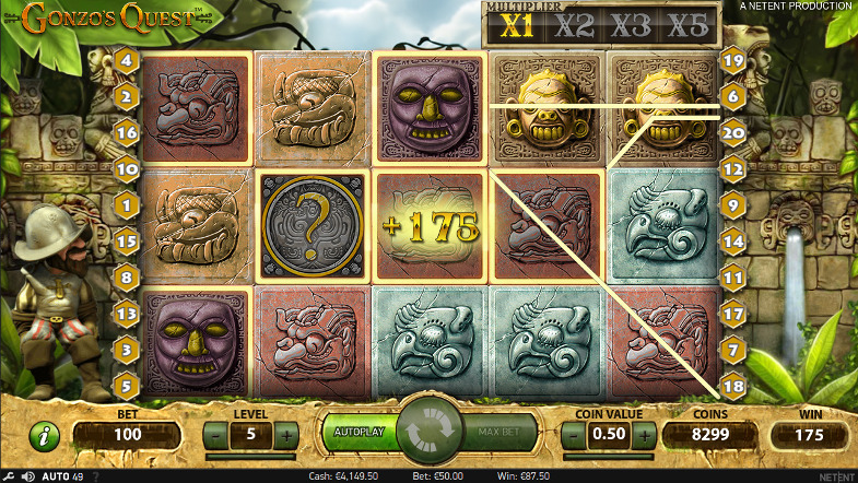 Игровой автомат Gonzo's Quest - в казино Вулкан 24 бонус получайте за игру в слоте