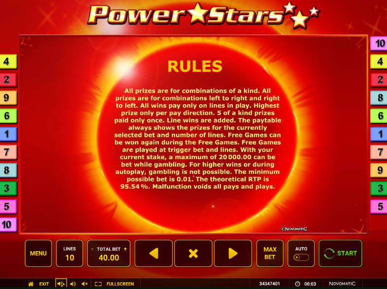 Игровой автомат Power Stars поможет получить супер приз на официальный сайт 24 Вулкан
