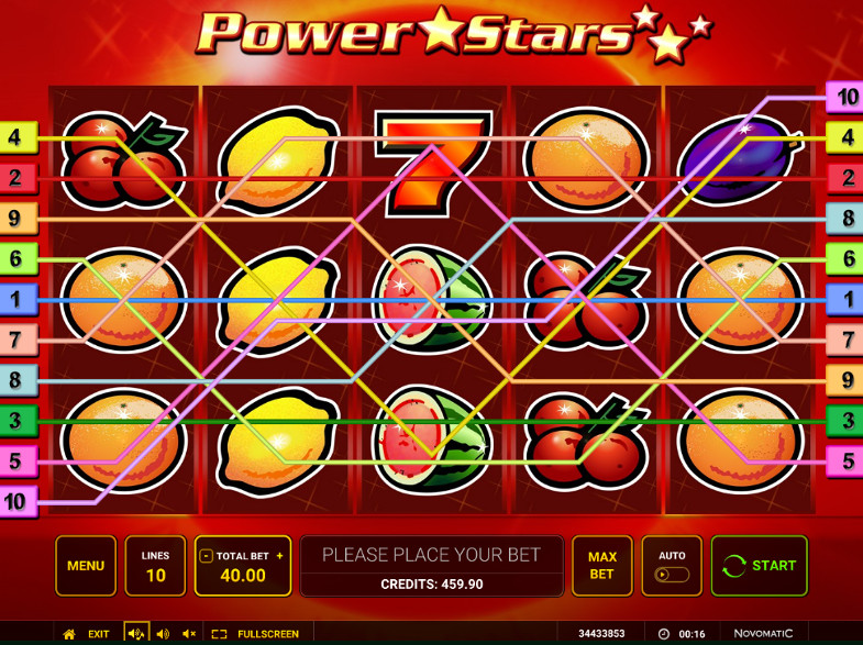 Игровой автомат Power Stars поможет получить супер приз на официальный сайт 24 Вулкан