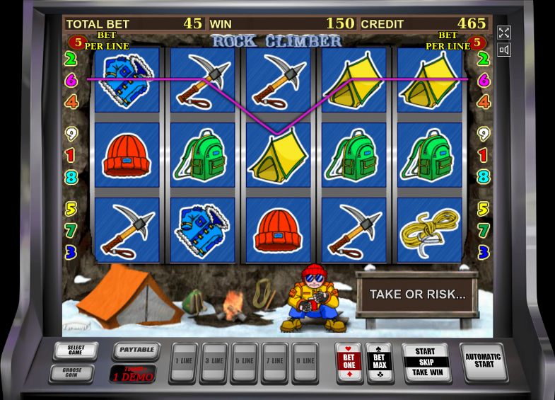 В игровом автомате Rock Climber легальное казино Вулкан Гранд обрадует выигрышами