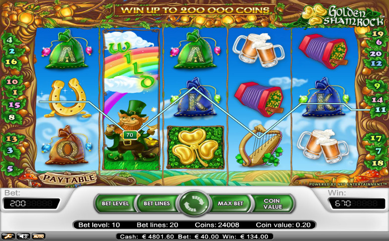 Игровой автомат Golden Shamrock - выиграй золото лепрекона в онлайн казино Вулкан