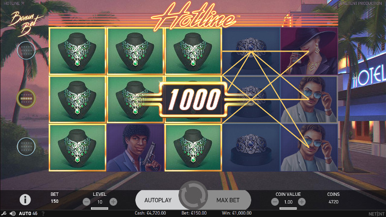 Игровой автомат Hotline - играйте только на официальный сайт онлайн-казино
