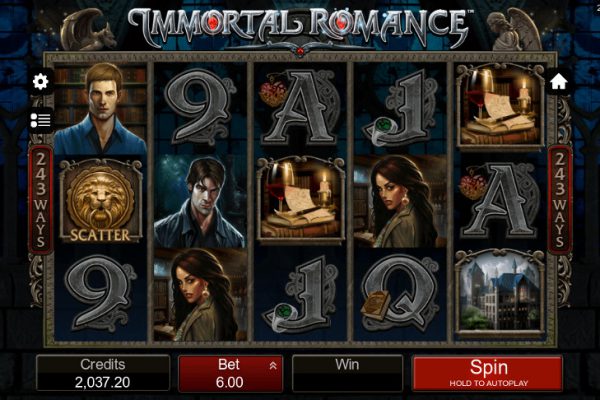 Игровой автомат Immortal Romance - получай промокоды для игры в Вулкан казино