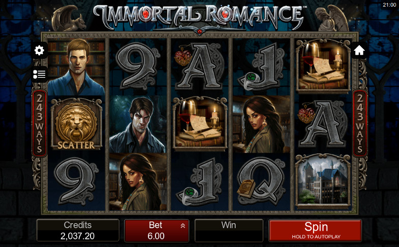 Игровой автомат Immortal Romance - получай промокоды для игры в Вулкан казино