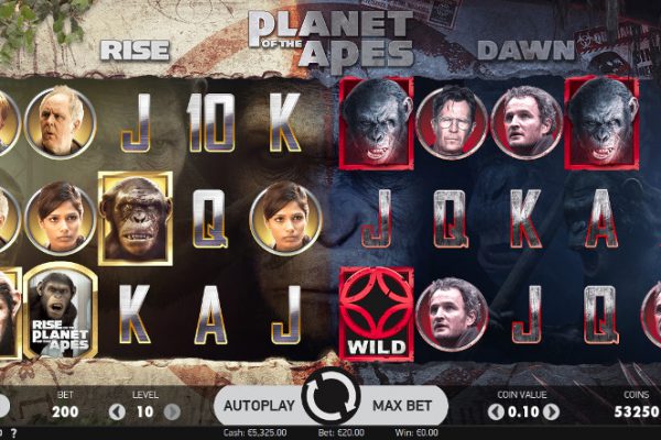 Щедрый автомат Planet of the Apes - играйте в Вулкан Гранд - игровой онлайн клуб