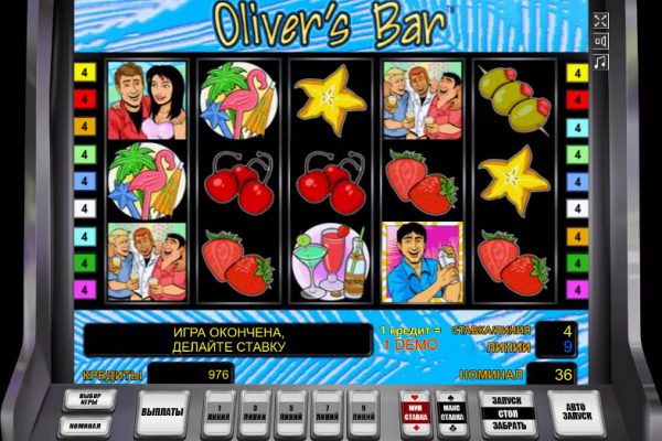 Игровой автомат Oliver's Bar - играть в казино Joycasino в аппараты от Новоматик
